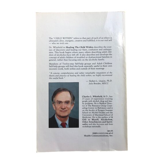 Healing The Child Within By Charles L. Whitfield M.D. Paperback - Picture 2 of 6